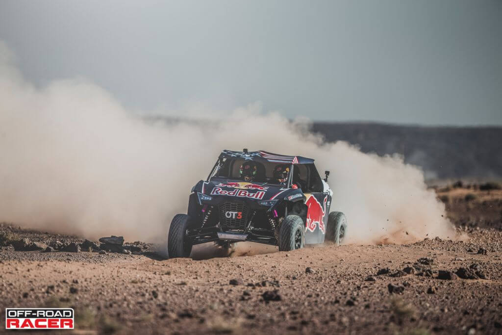 Nasser Al-Attiyah and Matthieu Baumel perform with the OT3 by Overdive in Erfoud , Morocco on October 2, 2019 // Flavien Duhamel/Red Bull Content Pool // AP-22EBTESW12111 // Usage for editorial use only //