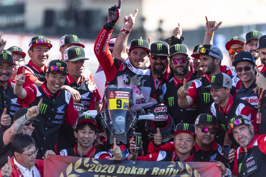 Dakar Rally Ricky Brabec Wins Bike Class Honda Team