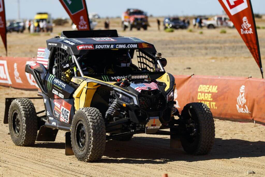 Casey Currie at stage 1 of the 2020 Dakar Rally