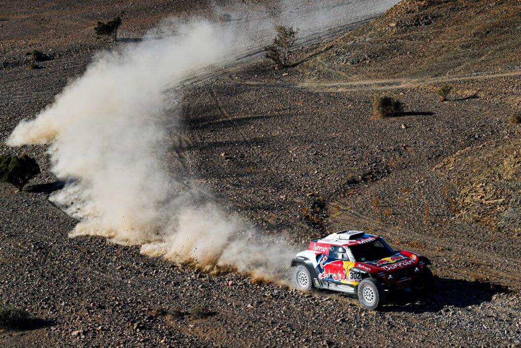 Stephane Peterhansel on stage 3 of the 2020 Dakar Rally