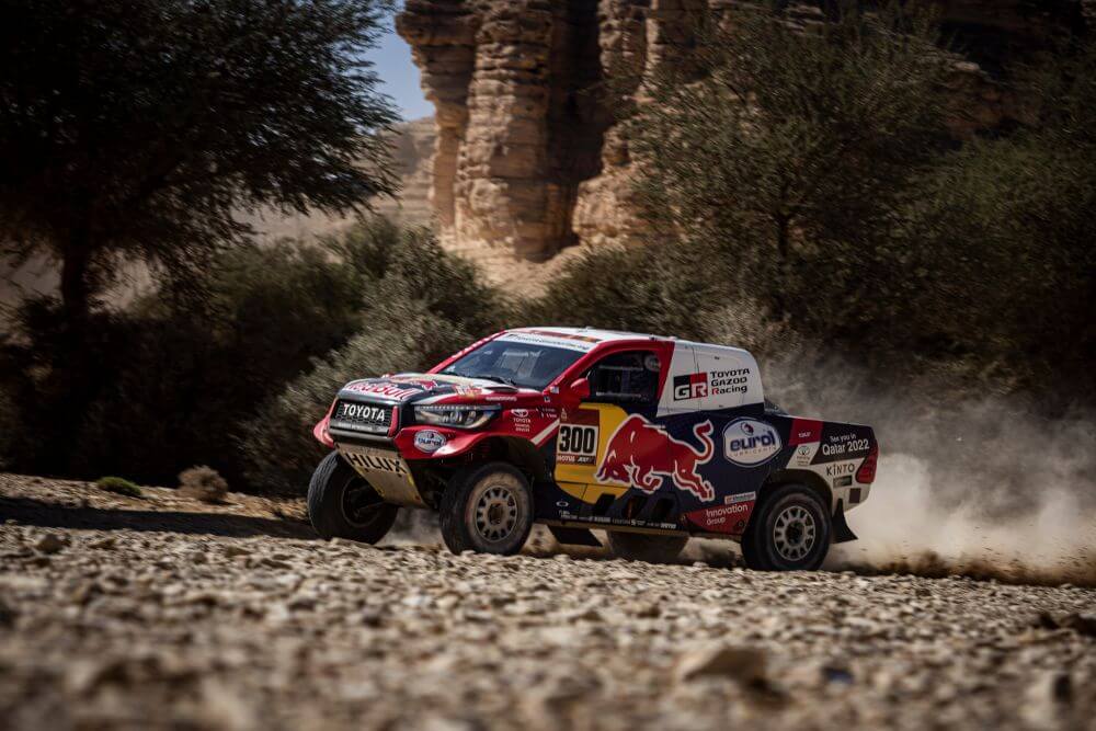 Nasser Al-Attiyah at Stage 9 of the 2020 Dakar Rally
