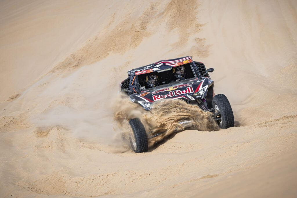 Blade Hildebrand (USA) of Red Bull Off-Road Team USA races during stage 10 of Rally Dakar 2020 from Haradh to Shubaytah, Saudi Arabia on January 15, 2020