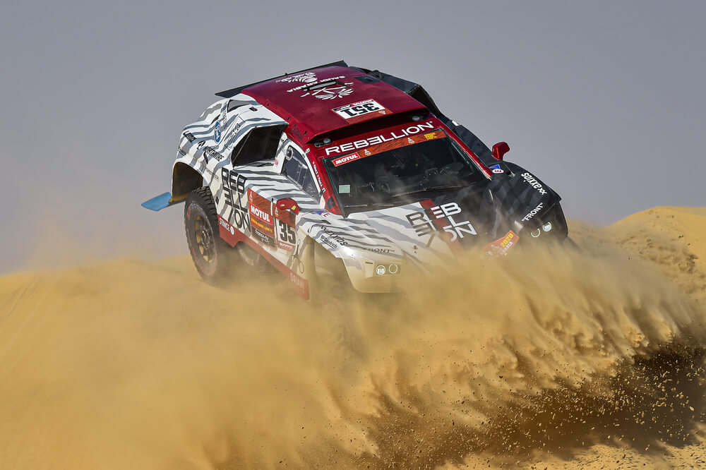 351 Pesci Alexandre (che), Kuhni Stephan (che), Rebellion, RD Limited, Auto, Car, action during Stage 10 of the Dakar 2020 between Haradh and Shubaytah, 608 km - SS 534 km, in Saudi Arabia, on January 15, 2020 - Photo DPPI