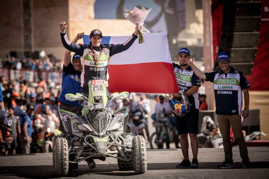 Ignacio Casale (CHL) is seen at the finish line of Rally Dakar 2020 from in Qiddiya, Saudi Arabia on January 17, 2020 // Marcelo Maragni/Red Bull Content Pool // AP-22TYBQPSN2511 // Usage for editorial use only //