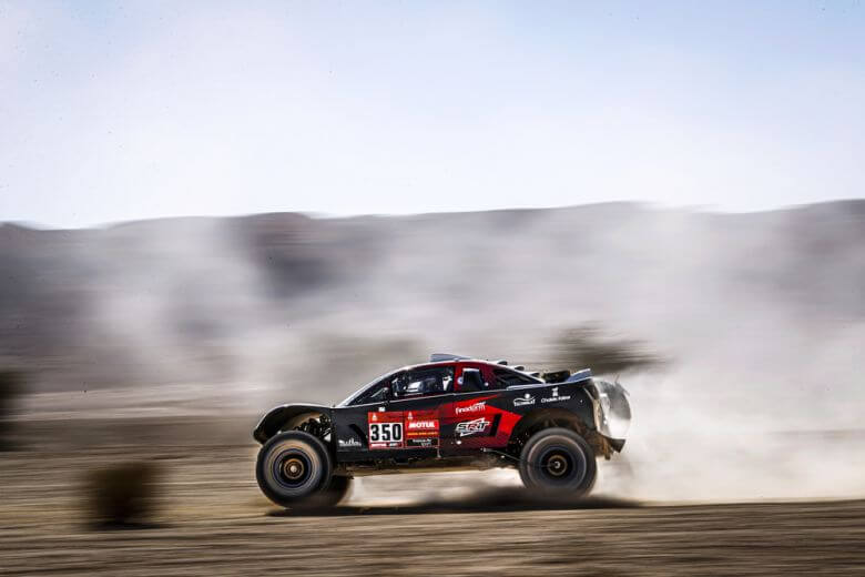 350 Bergounhe Jean-Remy (fra), Brucy Jean (fra), Buggy, SRT Racing, Auto, Car, action during Stage 9 of the Dakar 2020 between Wadi Al-Dawasir and Haradh, 891 km - SS 415 km, in Saudi Arabia, on January 14, 2020 - Photo Frederic Le Floc’h / DPPI
