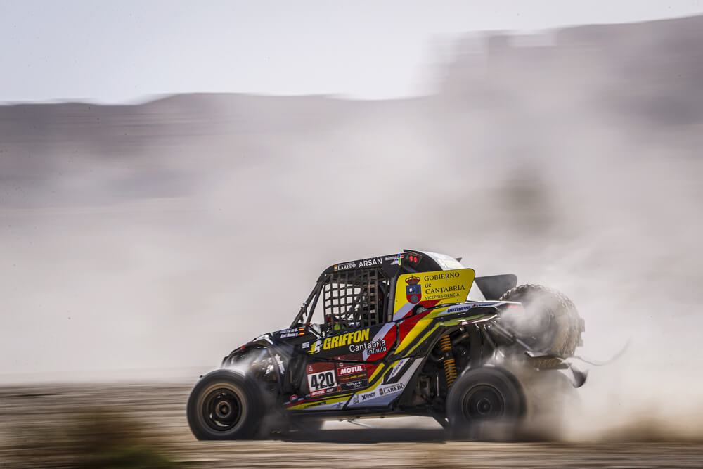 420 Puras Jesus (esp), Blanco Xavier (esp), Can-Am, Xraids and Buggymaster Team, SSV, action during Stage 9 of the Dakar 2020 between Wadi Al-Dawasir and Haradh, 891 km - SS 415 km, in Saudi Arabia, on January 14, 2020 - Photo Frederic Le Floc’h / DPPI