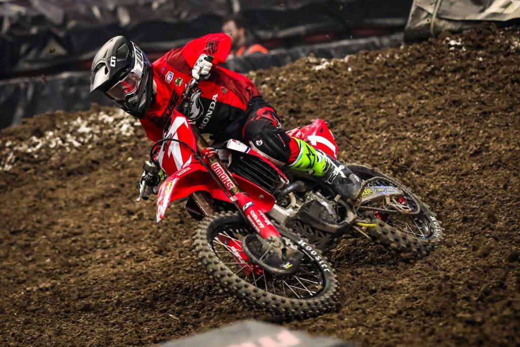 Phoenix Racing Honda rider Kyle Peters clinched the 2020 AMA Arenacross title