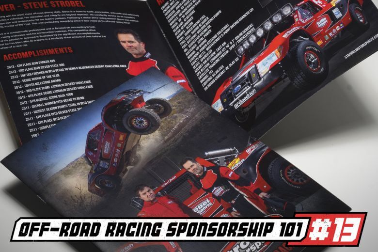 off road racer sponsorship template