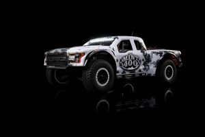 LOSI Mint Ford Raptor Baja Rey Desert RC Truck snow white