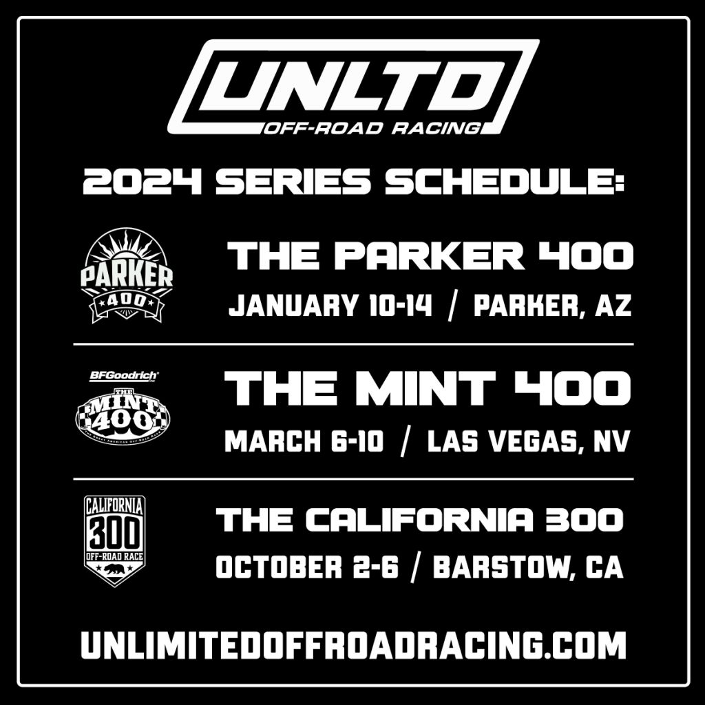 The 2024 Unlimited OffRoad Racing Series Schedule