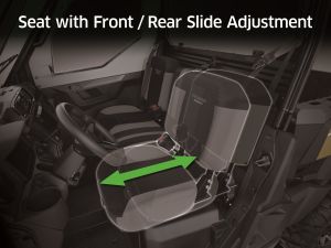 KWFE CG Seat with Front Rear Slide Adjustment high