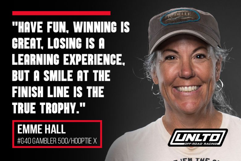UNLTD Quote Off Road Racer Emme Halll Header