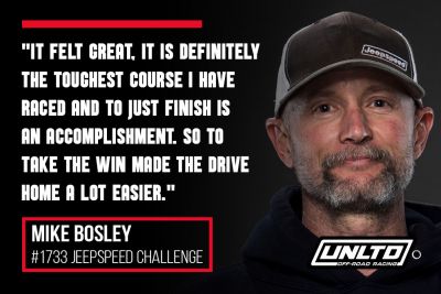 UNLTD Quote Off Road Racer Mike Bosley Header